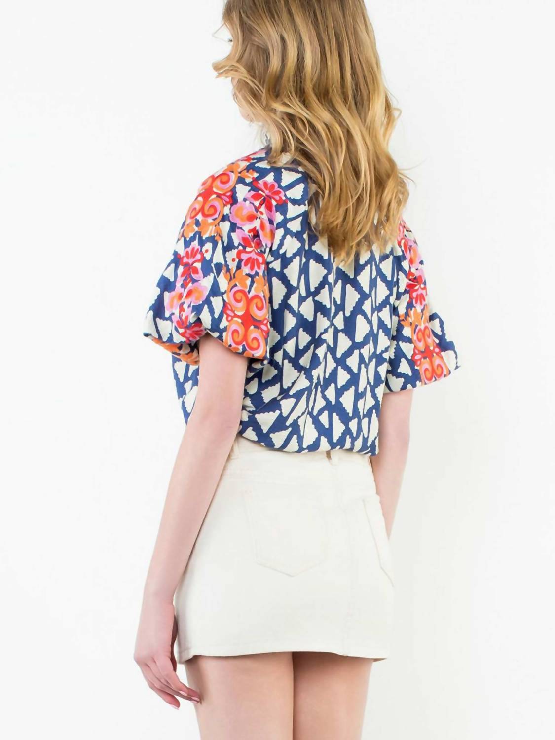 Thml - Embroidered Puff Sleeve Blouse