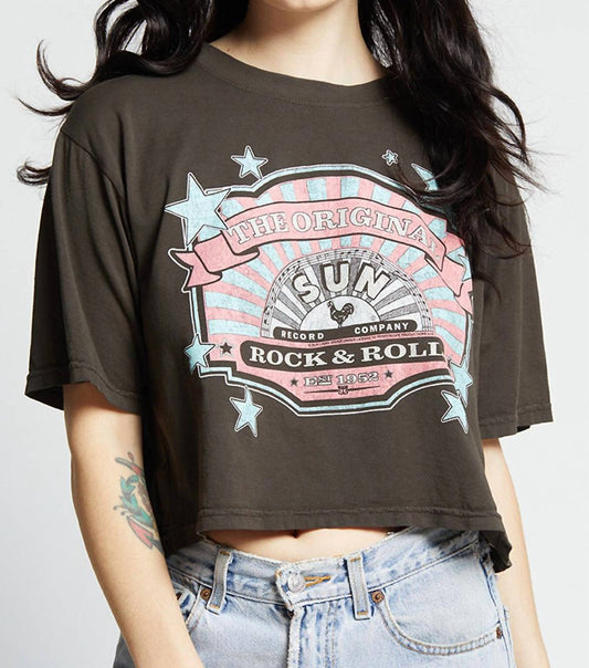 Recycled Karma - Elvis X Sun Records Crop Tee