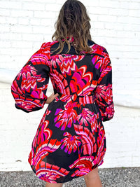 Joy Joy - Trimmed Cinched Dress