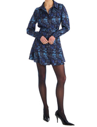ALLISON NEW YORK Dylan Mini Dress in midnight floral 1 - women's dress - detail view