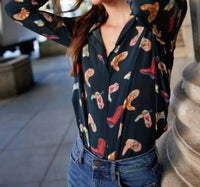 Catherine Gee - Daria French Cuff Silk Blouse