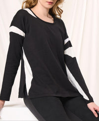 Angel Apparel - Color Block Knit Top