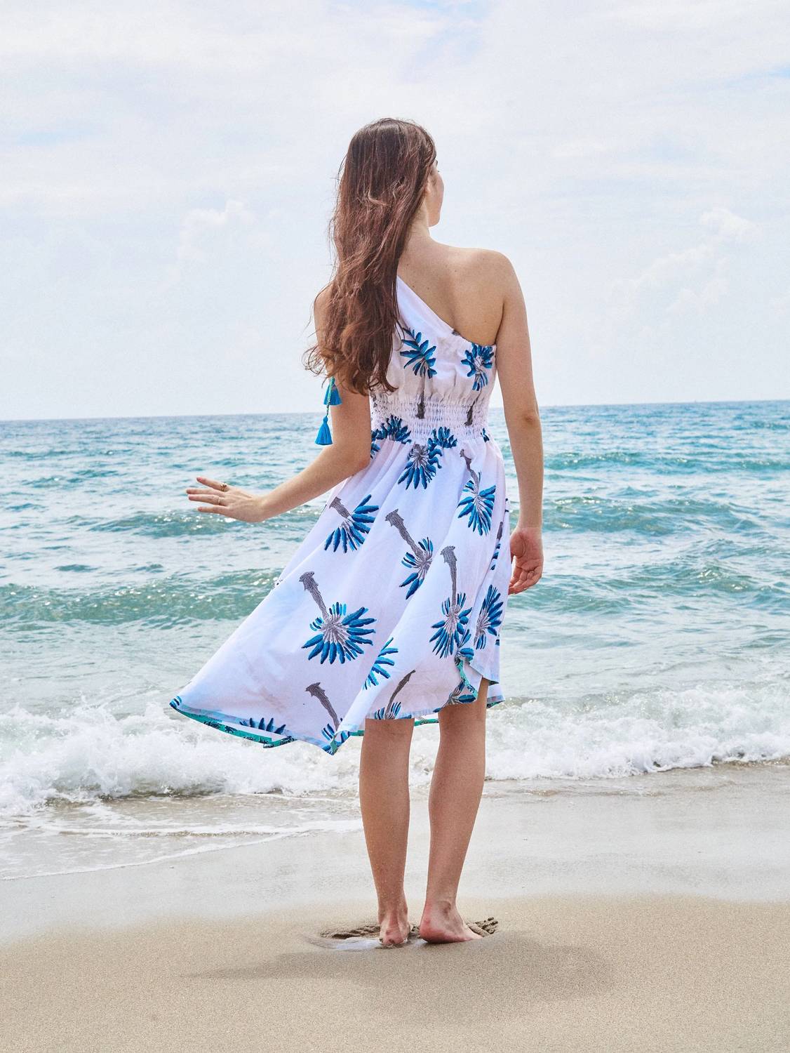 Pick Happy - Women's One Shoulder Goddess Dress