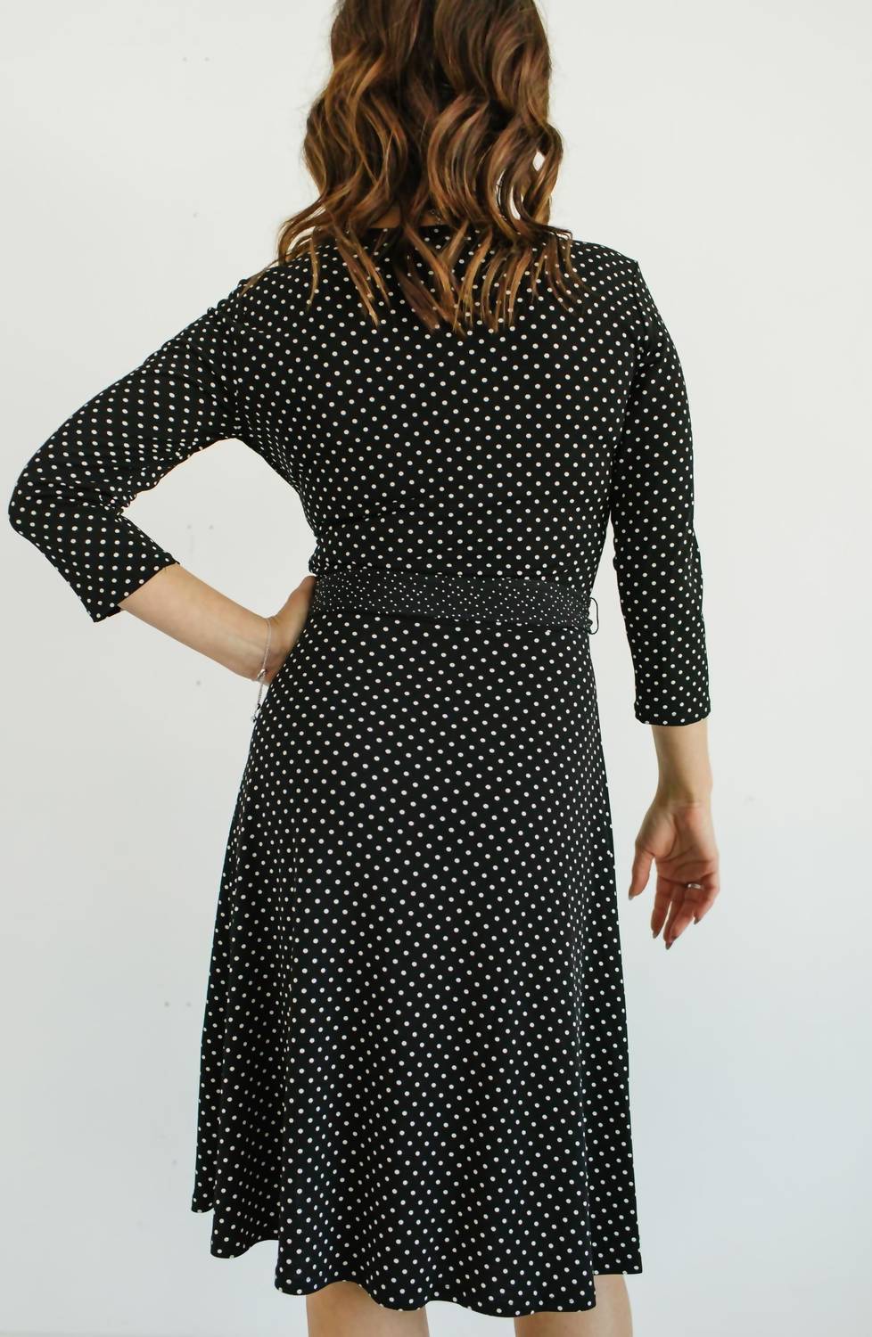 Classic Dot Wrap Dress