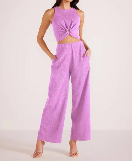 Minkpink - Unity Ring Textured Tank and Pant Set