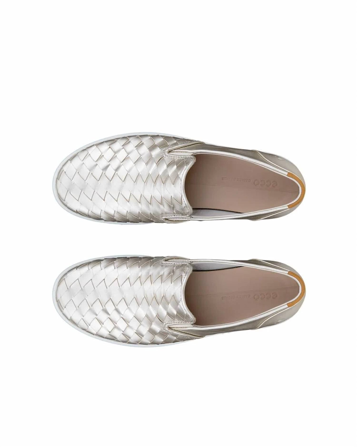 ECCO Women's Soft Shoes in pure white gold - women's flats - view 7