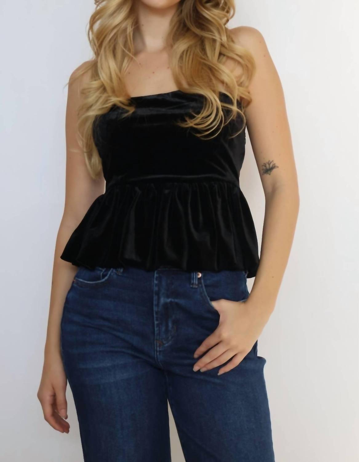 STEVE MADDEN Tessae Strapless Top in black - women's shirt - view 5