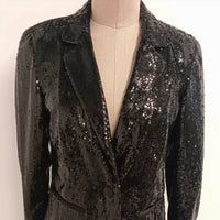 Lafayette 148 Women's Sequin Blazer in black - women's jacket - view 5