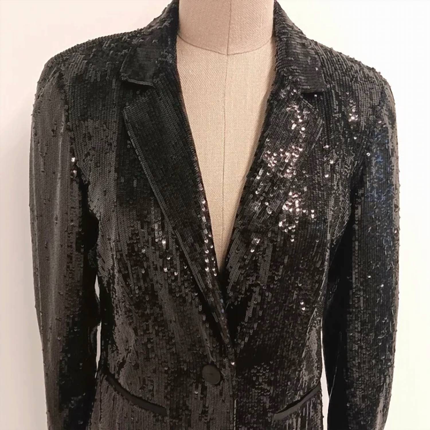 Lafayette 148 Women's Sequin Blazer in black - women's jacket - view 5