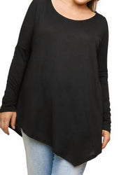 Umgee - Asymmetric Long Sleeve Top