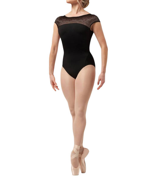 Bloch - Emma Lace Print Cap Sleeve Leotard