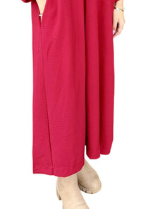 Vanilla Monkey Fresca Midi Dress in crimson - women's dress - detail view