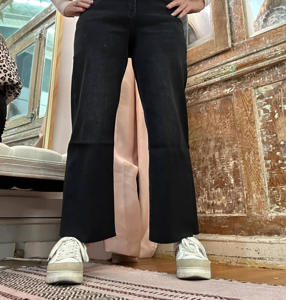 Vervet By Flying Monkey - Crop Slim Wide Jeans