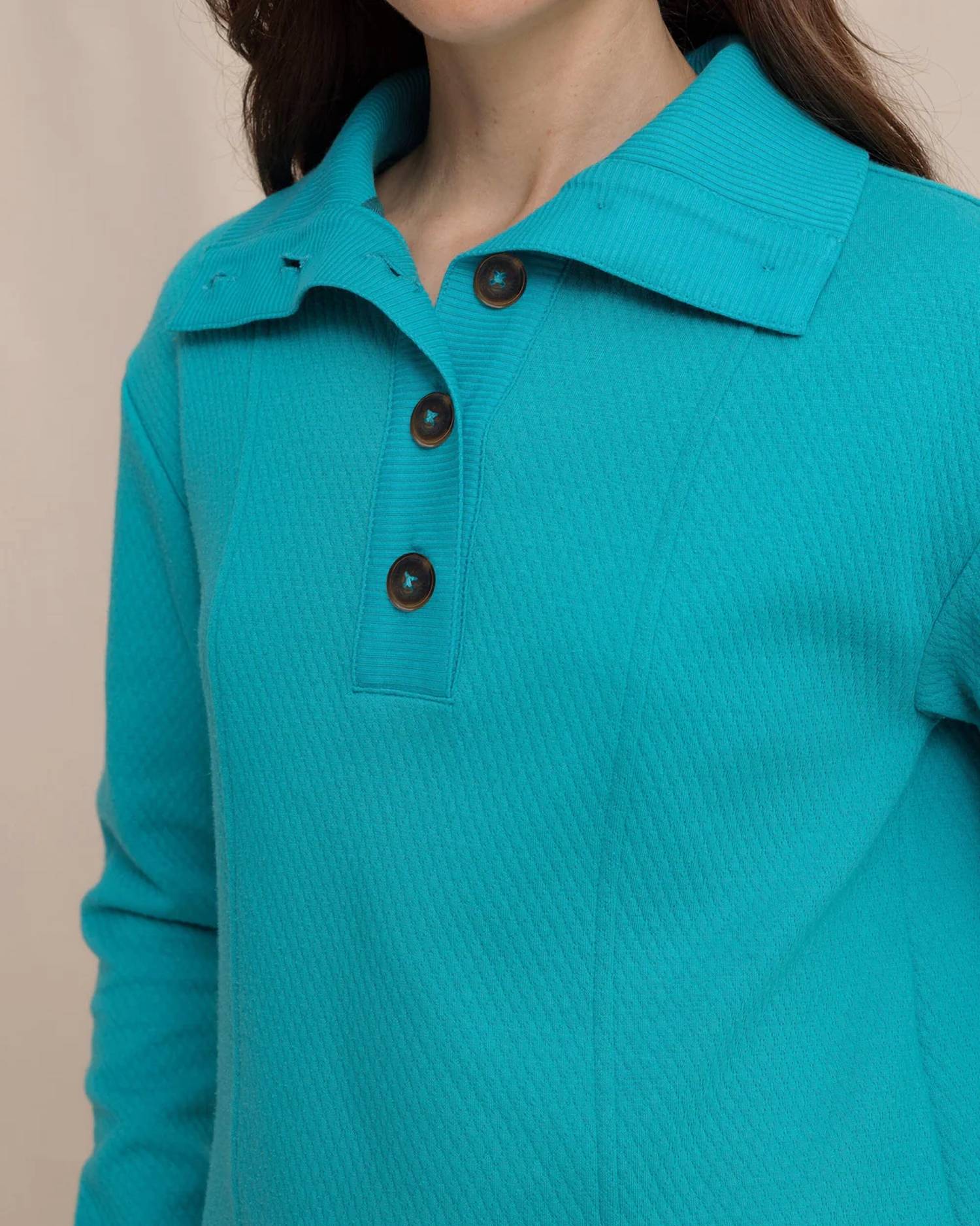 Southern Tide - Tonya Button Mock Pullover