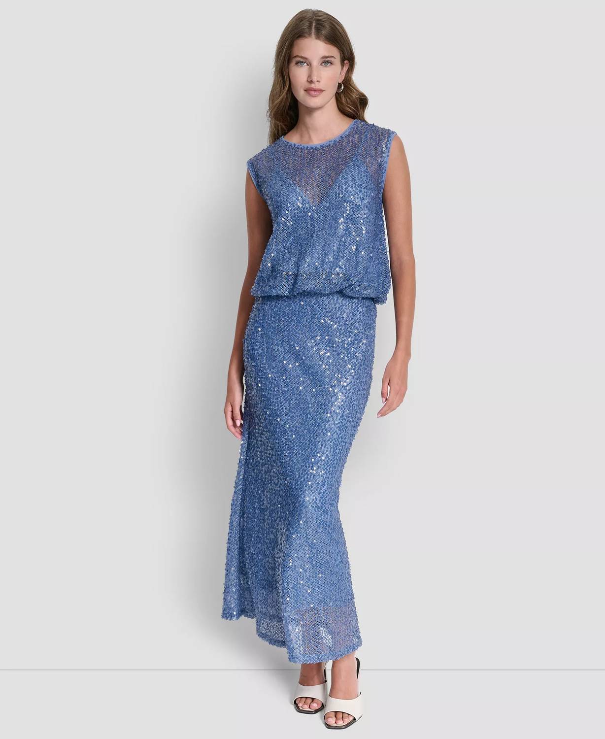Dkny - Sleeveless Bubble Hem Liberty Top