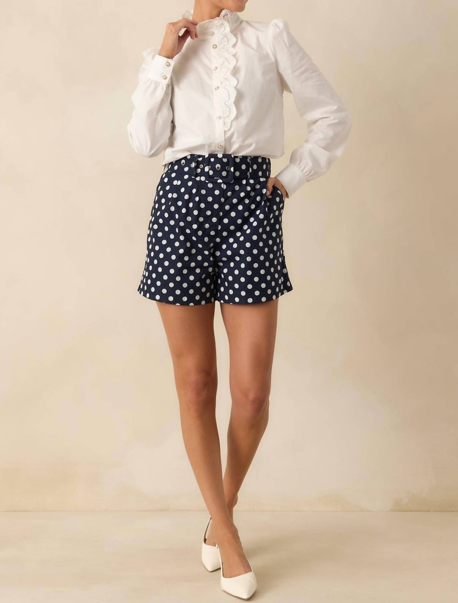 Prosperina - Madison White Ruffle Cotton Top