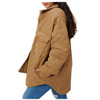 Good American - Women's Essentials Quilted Sherpa Shacket