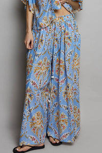Pol - Floral Pleated Woven Pants