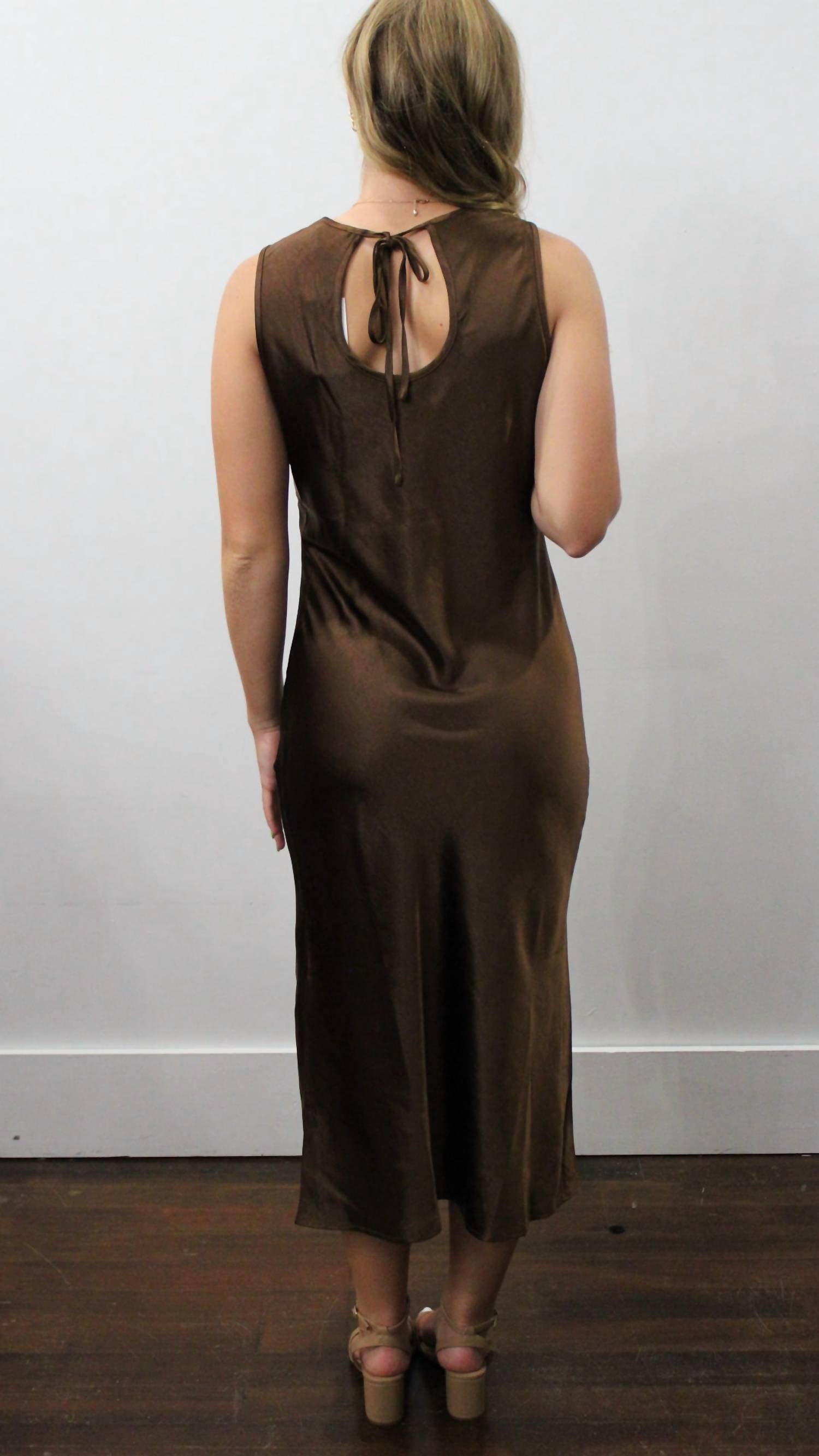 Ellison - Coco Satin Midi Dress