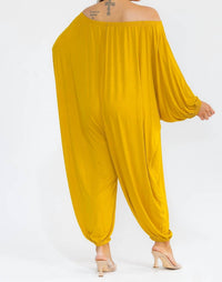 Karen T Design - Long Sleeve Harem Jumpsuit - Plus