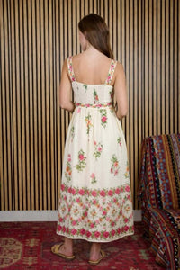 Blu Pepper - Floral Border Midi Dress