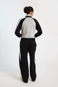 Brodie Cashmere - Valerie Stripe Bomber Jacket