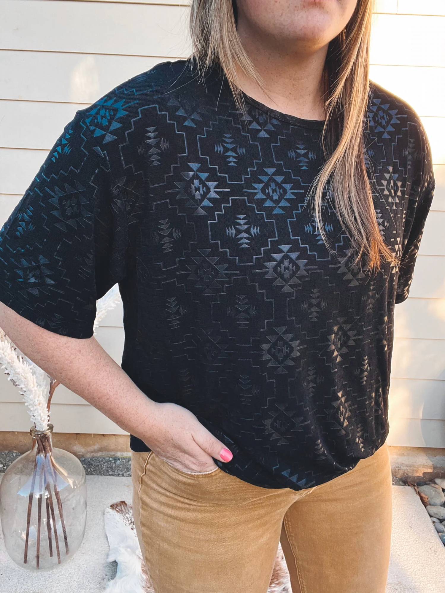 2Flyco - Oversized Midnight Top
