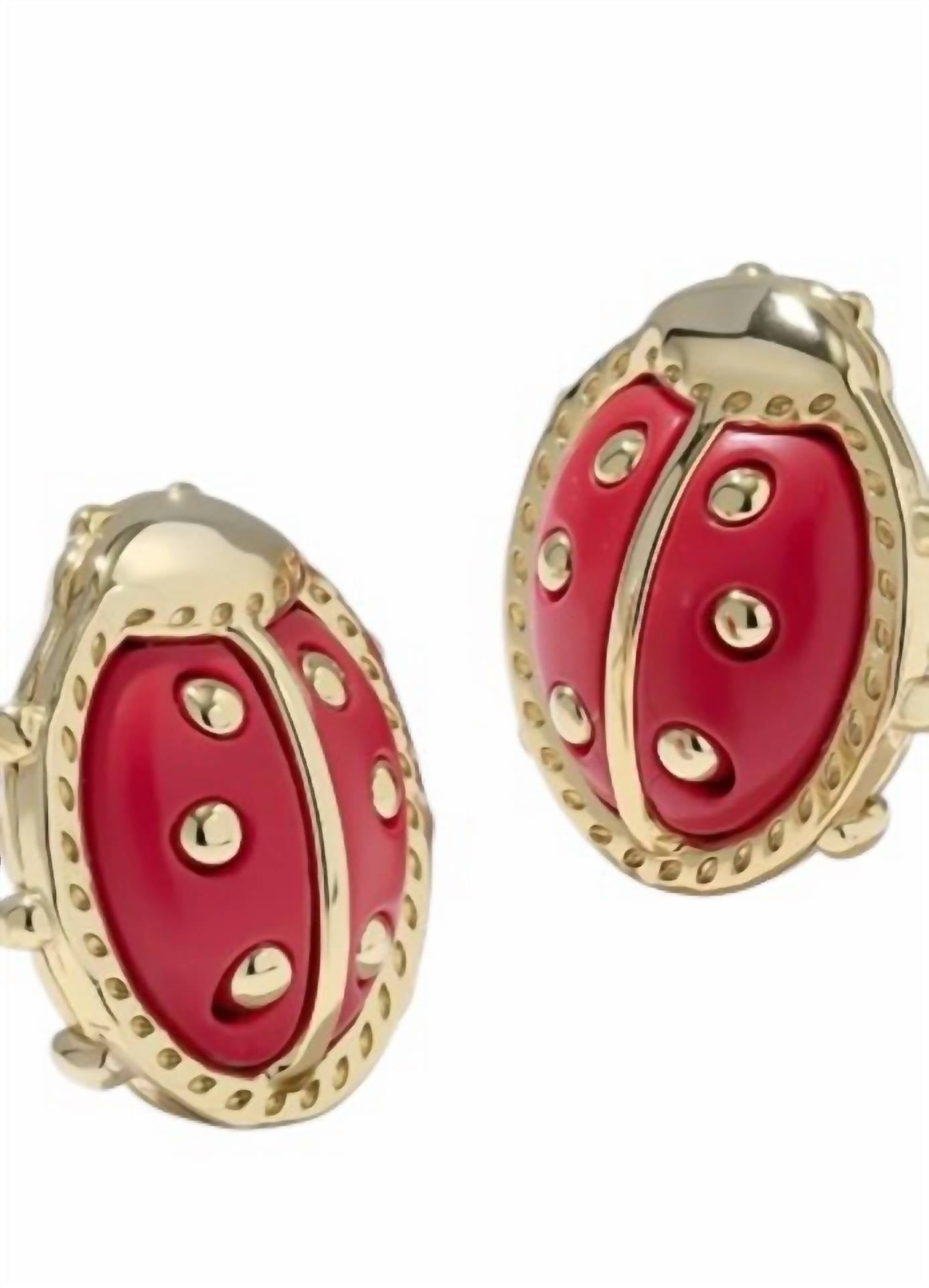 Kendra Scott - Women's Ladybug Stud Earrings