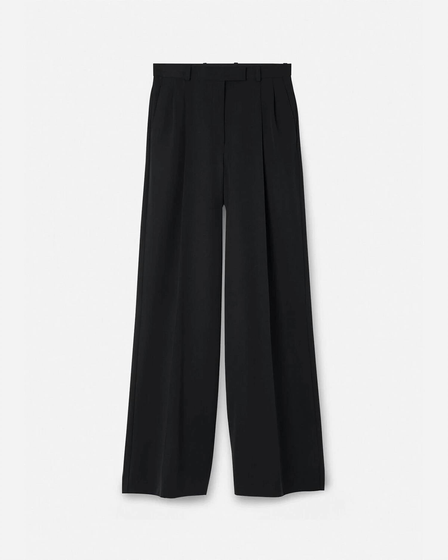 Versace - Virgin Wool High-waist Wide Leg Pants