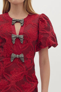 entro Ruby Dress in red - women's dress - view 6