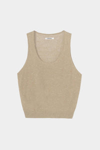 Cordera - Linen And Cotton Flecked Tank Top