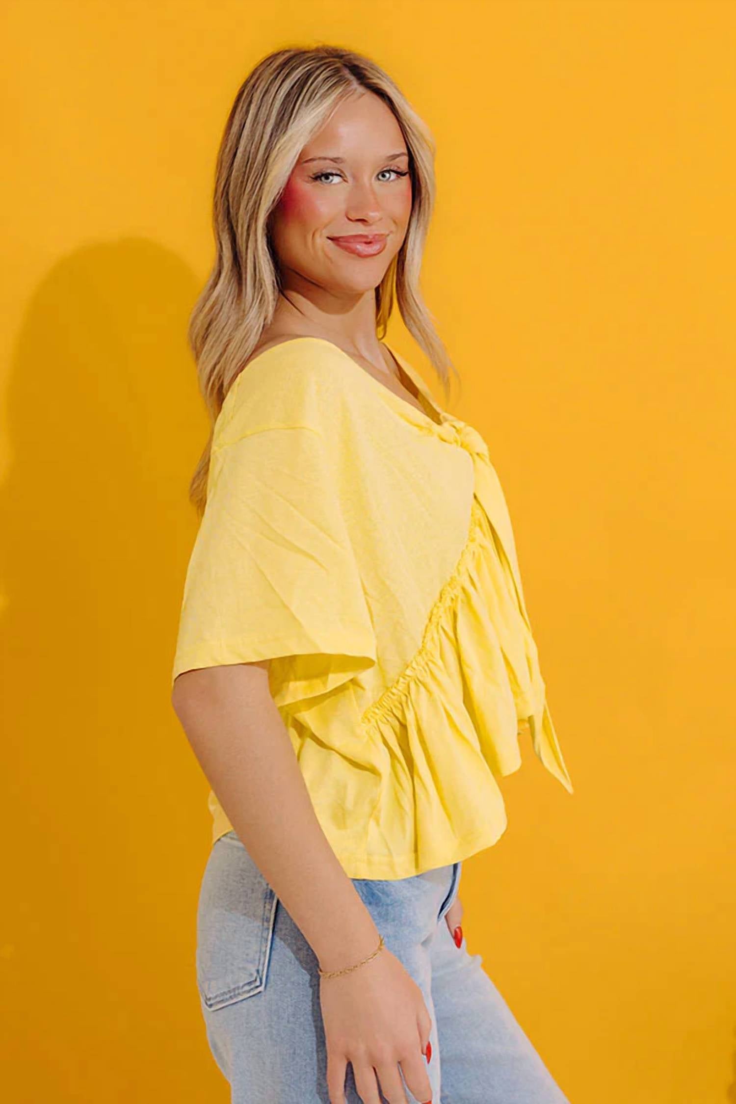 Flawless - Sweet On Me Front Tie Top