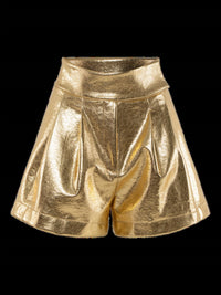 Emily McCarthy Relaxed Short in gold - women's shorts - alternate view