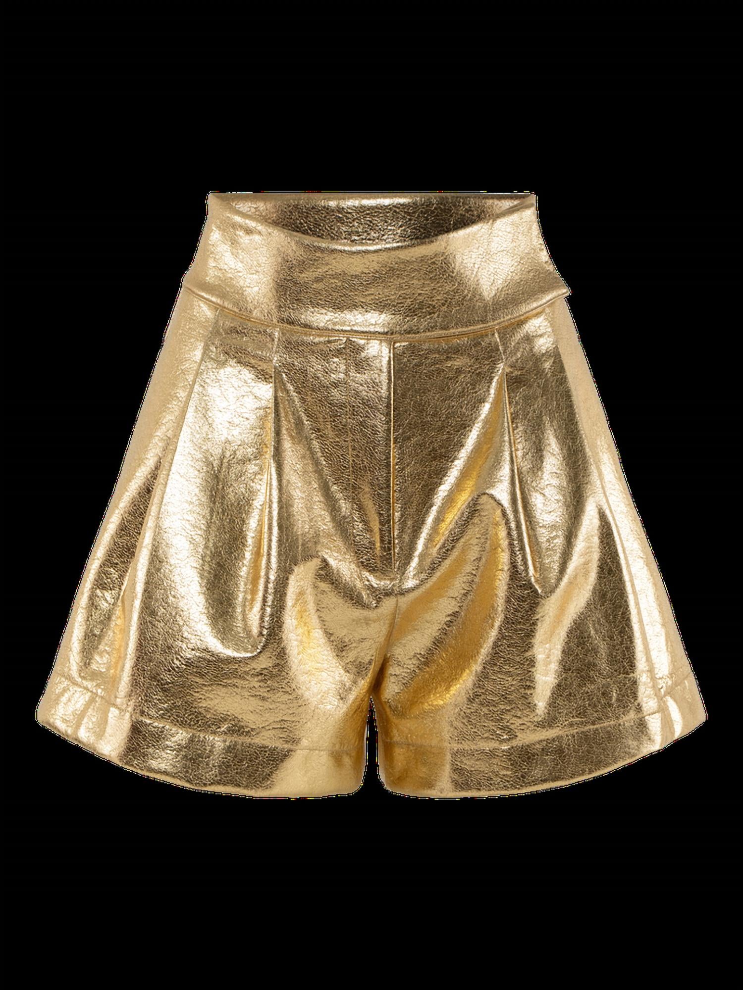 Emily McCarthy Relaxed Short in gold - women's shorts - alternate view