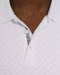 Robert Graham Elias Classic Fit Short Sleeve Polo Shirt in white - men's shirt - view 5