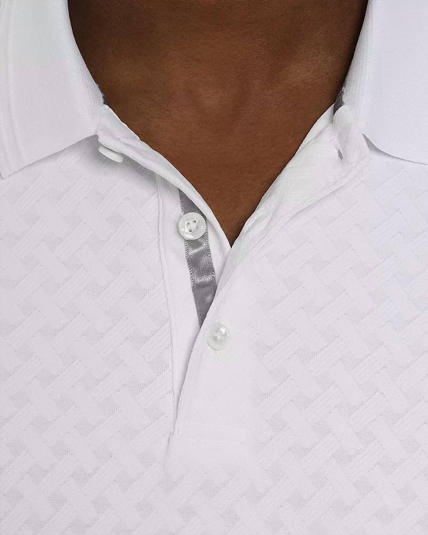 Robert Graham Elias Classic Fit Short Sleeve Polo Shirt in white - men's shirt - view 5