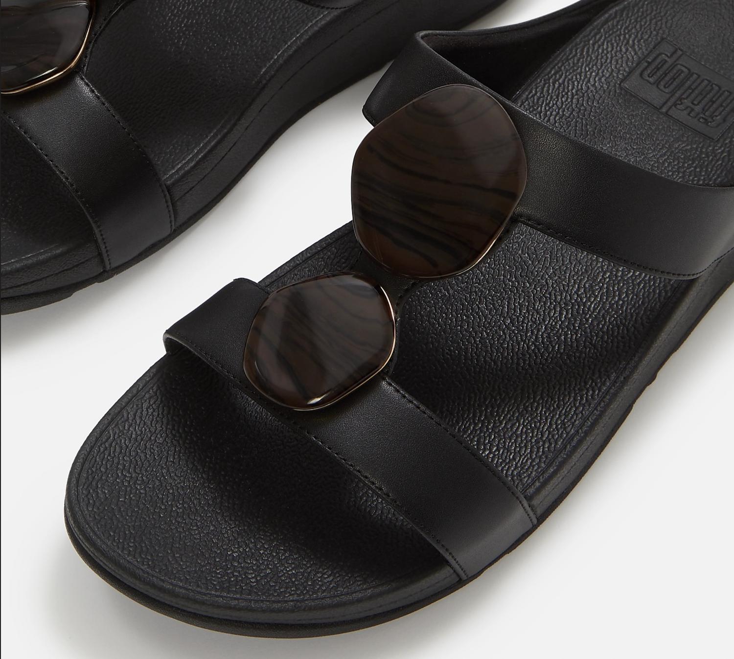 Fitflop - Women's Fino Marbled-stone H-bar Slides