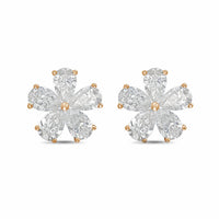 Diana M Jewels - Women's Pear Lab-Grown Diamond Stud Earrings (2.00 Ct TCW) - Classic
