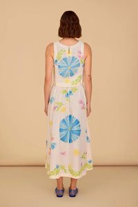 Olivia by Livro KIT SKIRT in flora painted - women's skirt - detail view