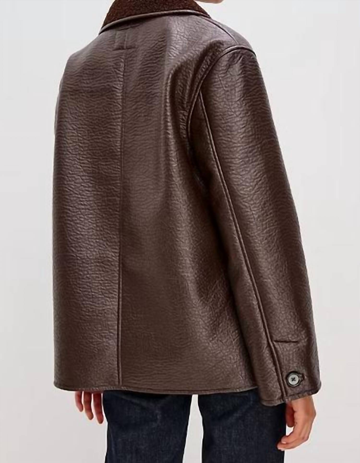 Rails Luis Jacket in walnut - women's jacket - alternate view