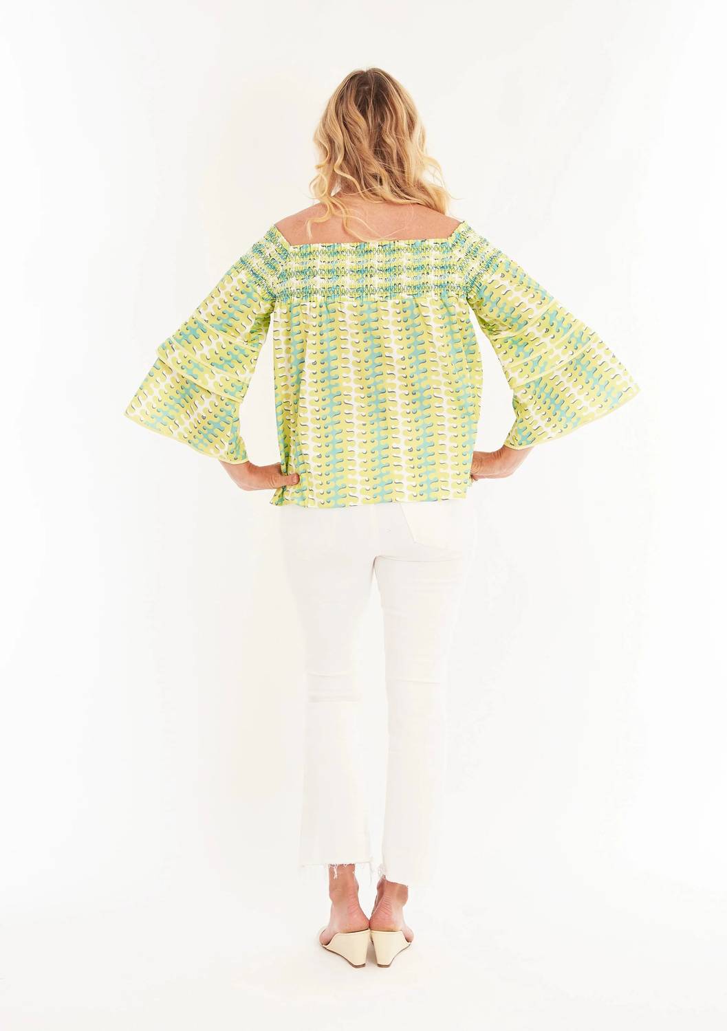 Ck Bradley - Santorini Off-the-shoulder Top