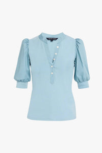 Veronica Beard - Coralee Puff-sleeve Top