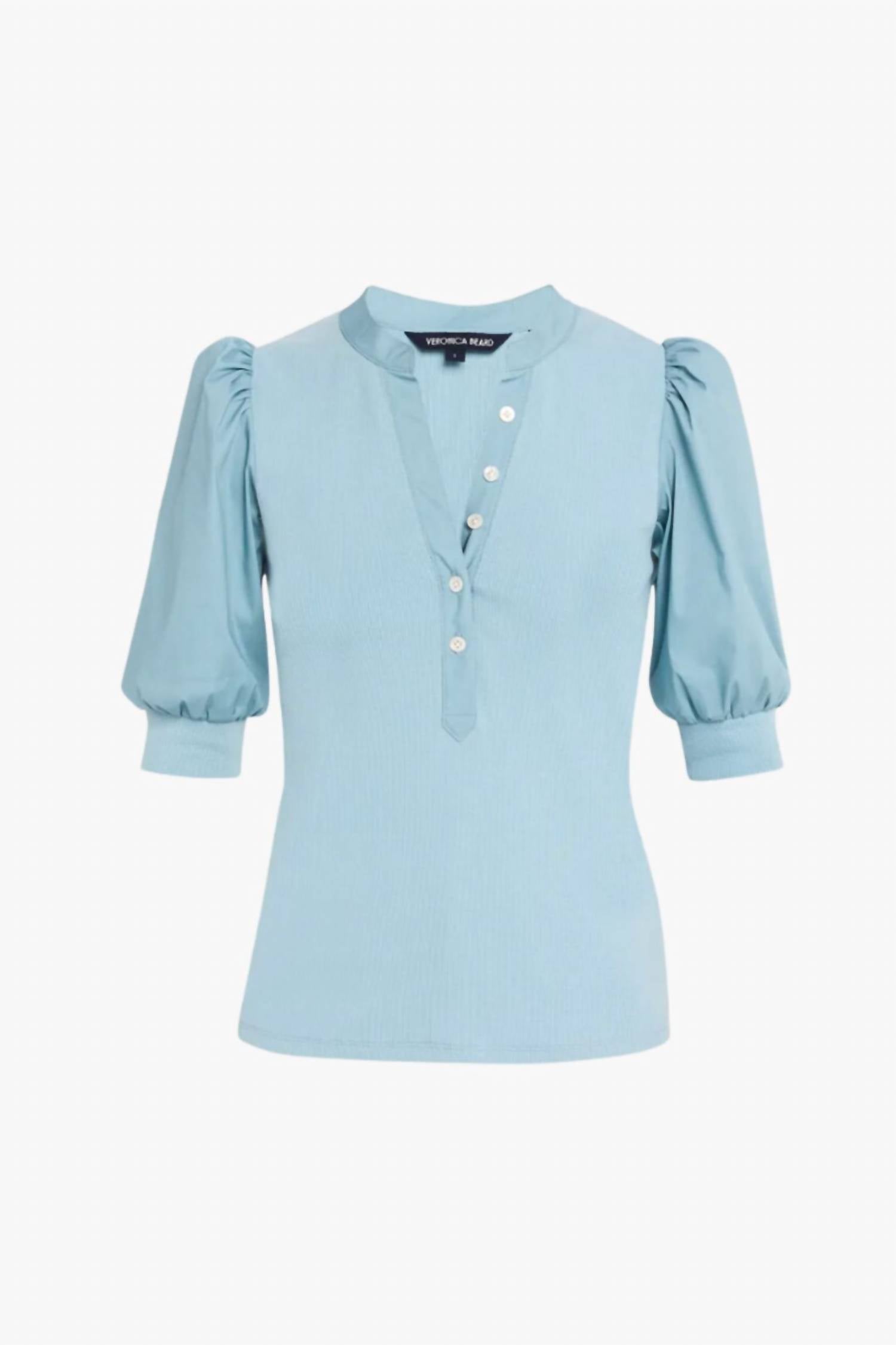 Veronica Beard - Coralee Puff-sleeve Top