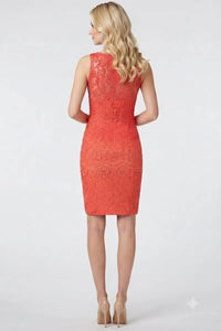 Sue Wong - Sleeveless Soutache Embroidered Dress