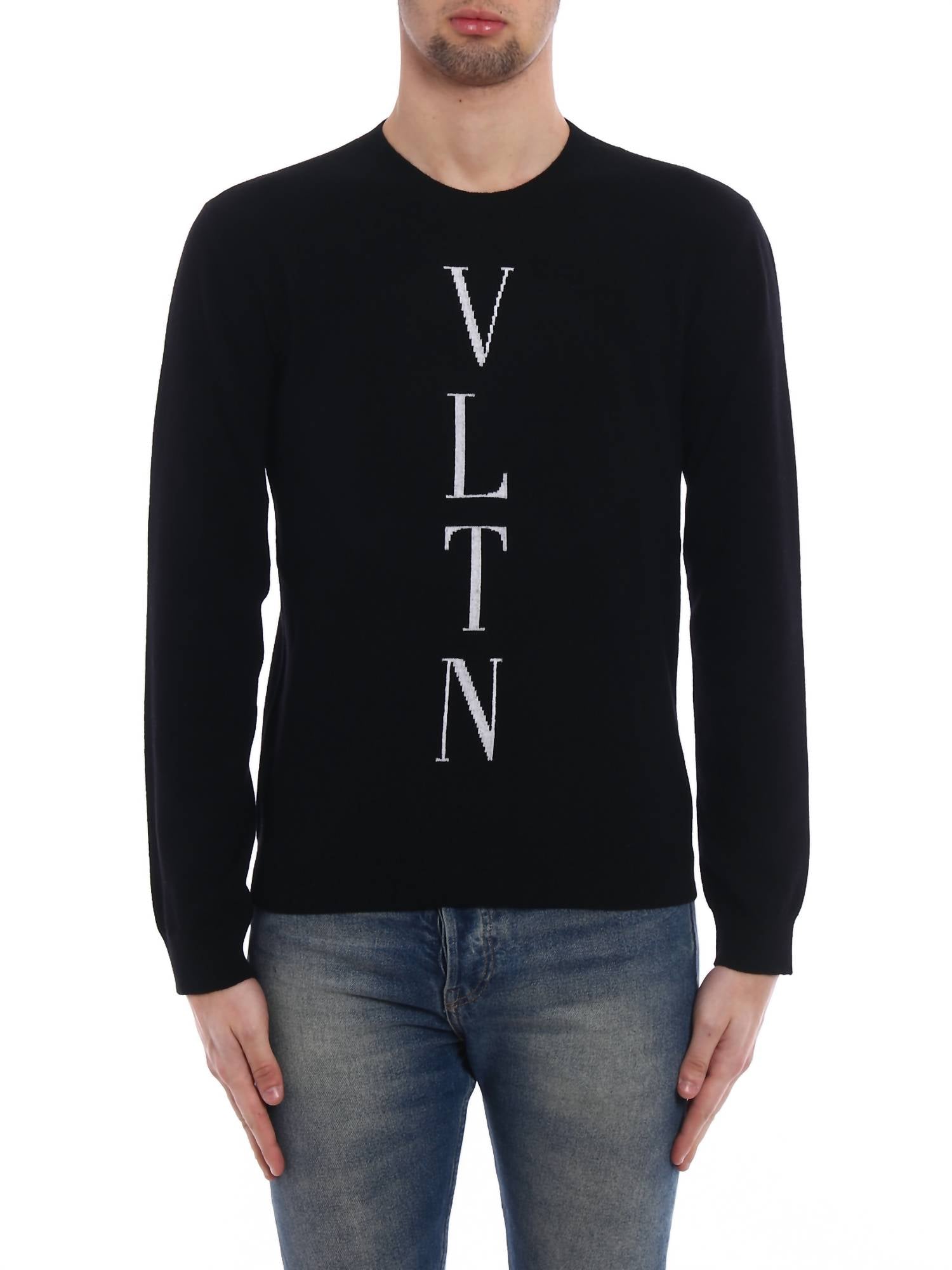 Valentino - Vltn Intarsia Wool Cashmere Sweater