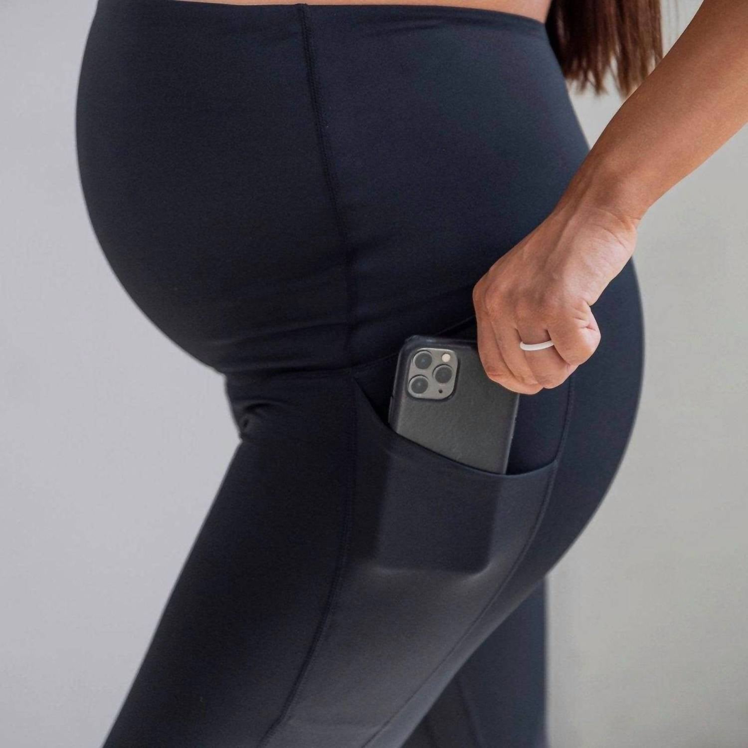 Senita Athletics Lux Maternity Leggings in black - women's pants - view 4