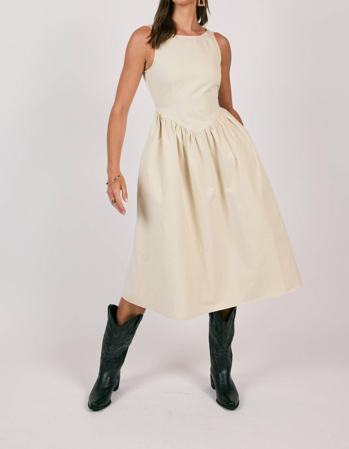 Sage The Label - Townhouse Corset Style Midi Dress