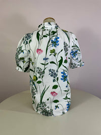 Sugarlips - Clove Garden Floral Puff Sleeve Top