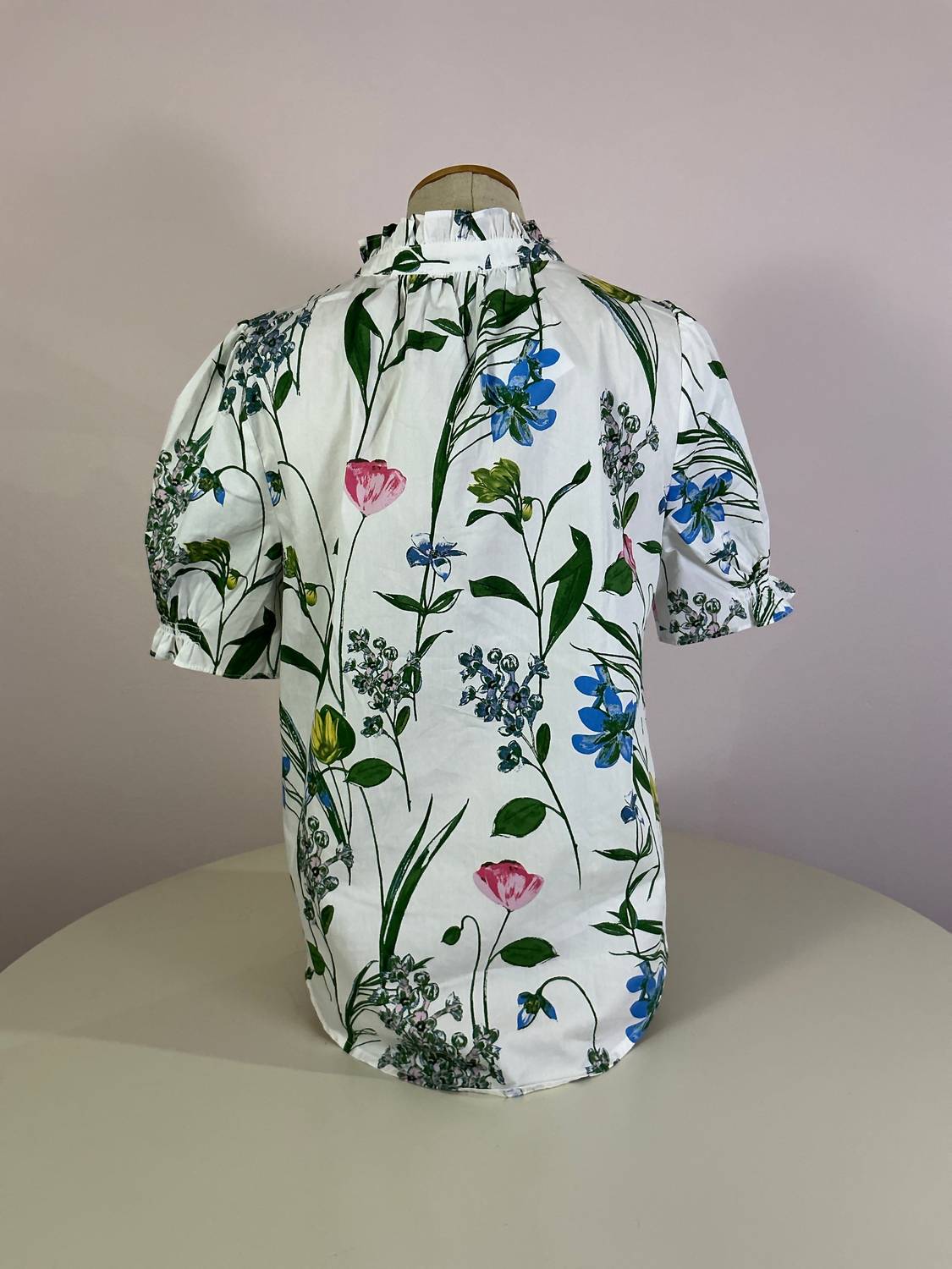 Sugarlips - Clove Garden Floral Puff Sleeve Top