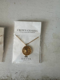 Satya Jewelry Women's Crown Chakra Necklace in gold - women's jewelry